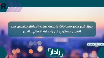حريق كبير يدمر مساحات واسعة بعزبة الأشقر ببلبيس بعد انفجار مستودع غاز وإصابة الأهالي بالذعر